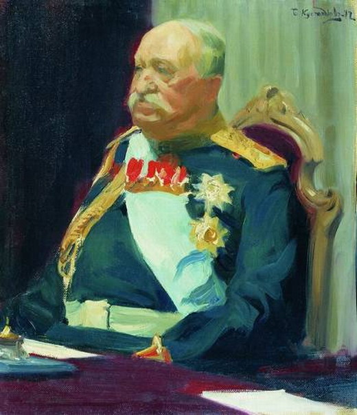1902 г. Б.М. Кустодиев «Портрет графа Н.П. Игнатьева», портрет находится в Государственной Третьяковской галерее.